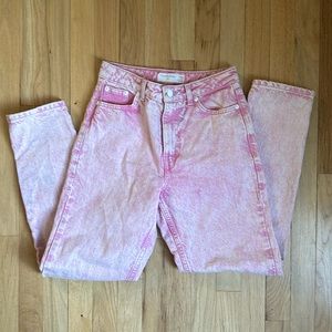 Topshop Pink Mom Jeans